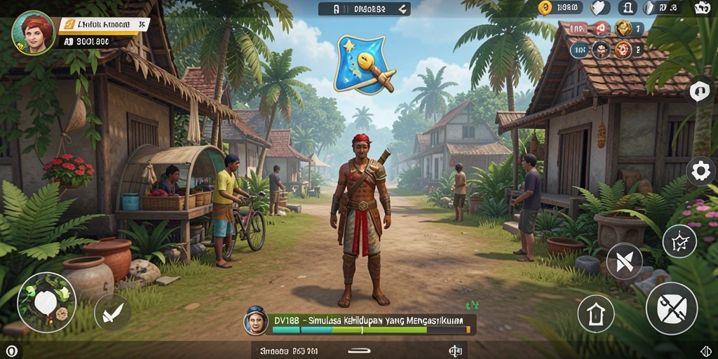 Screenshot menunjukkan gameplay realistis dan interaksi karakter dalam DV188.