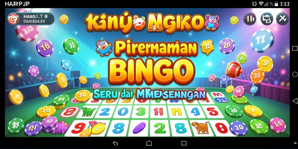 Screenshot utama HARAPJP menampilkan gameplay Bingo yang seru.