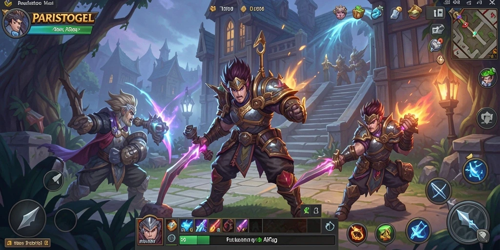 Tampilan gameplay seru dan penuh aksi di PARISTOGEL.