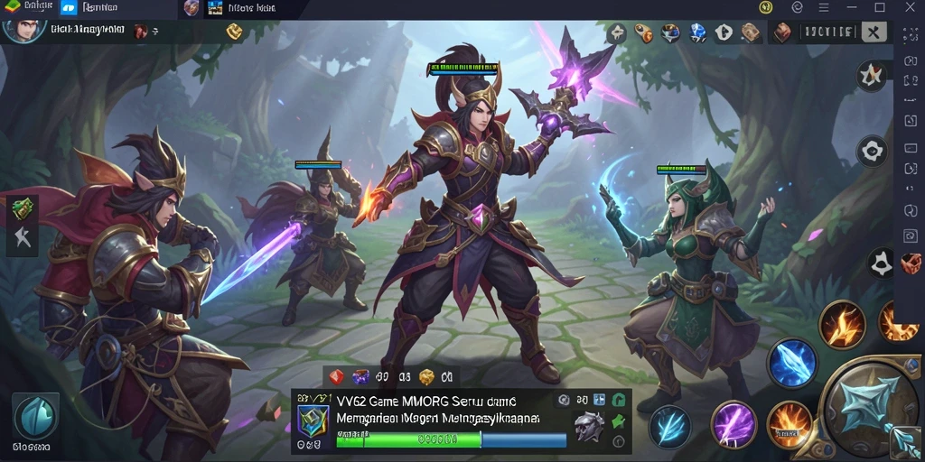 Tampilan gameplay menarik dari VV62 dalam dunia MMORPG.
